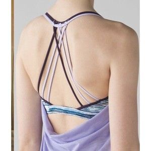 Lululemon Size 10 Women's Lighten Up Tank Heathered Lilac Blurry Belle Multi
